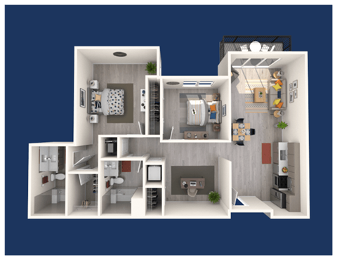 bedroom floor plan an in 2d